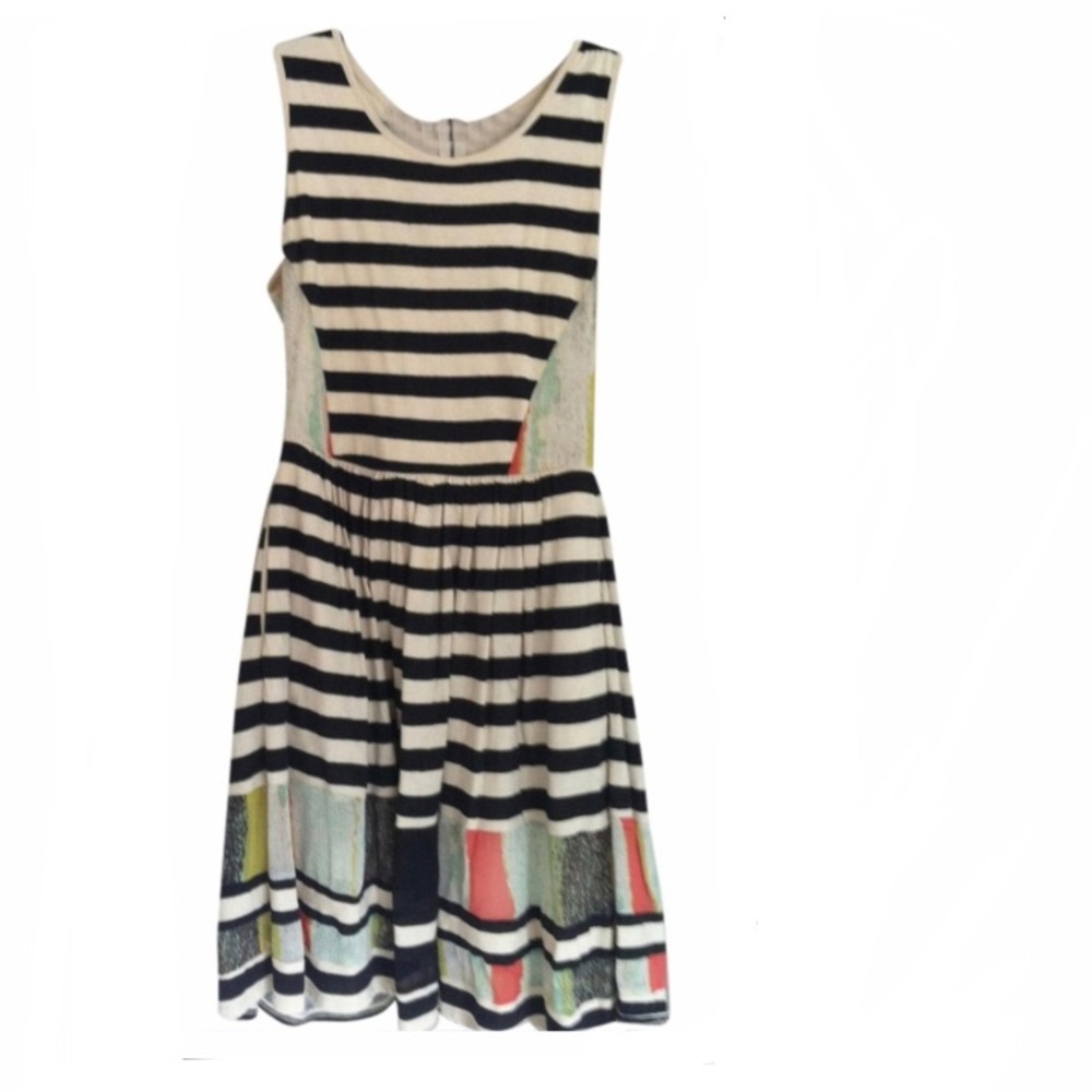 Anthropology multi color dress